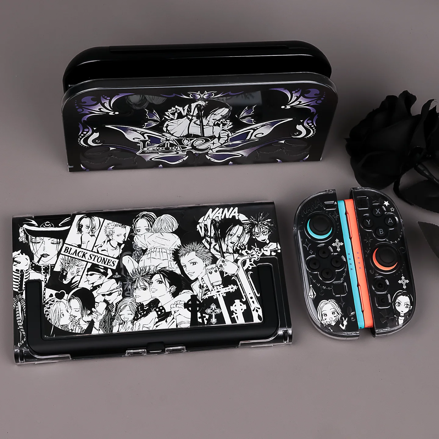 Przezroczyste etui ochronne NANA kompatybilne z Switch 2 - NS2 (2025) Odpinana twarda obudowa w stylu anime — zdjęcie produktu 3