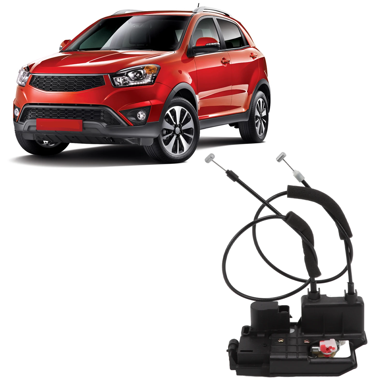 

Привод защелки передней правой двери 7131034003, черная замена для внедорожника SSANGYONG C200 SERIES 2,3 L, маятник