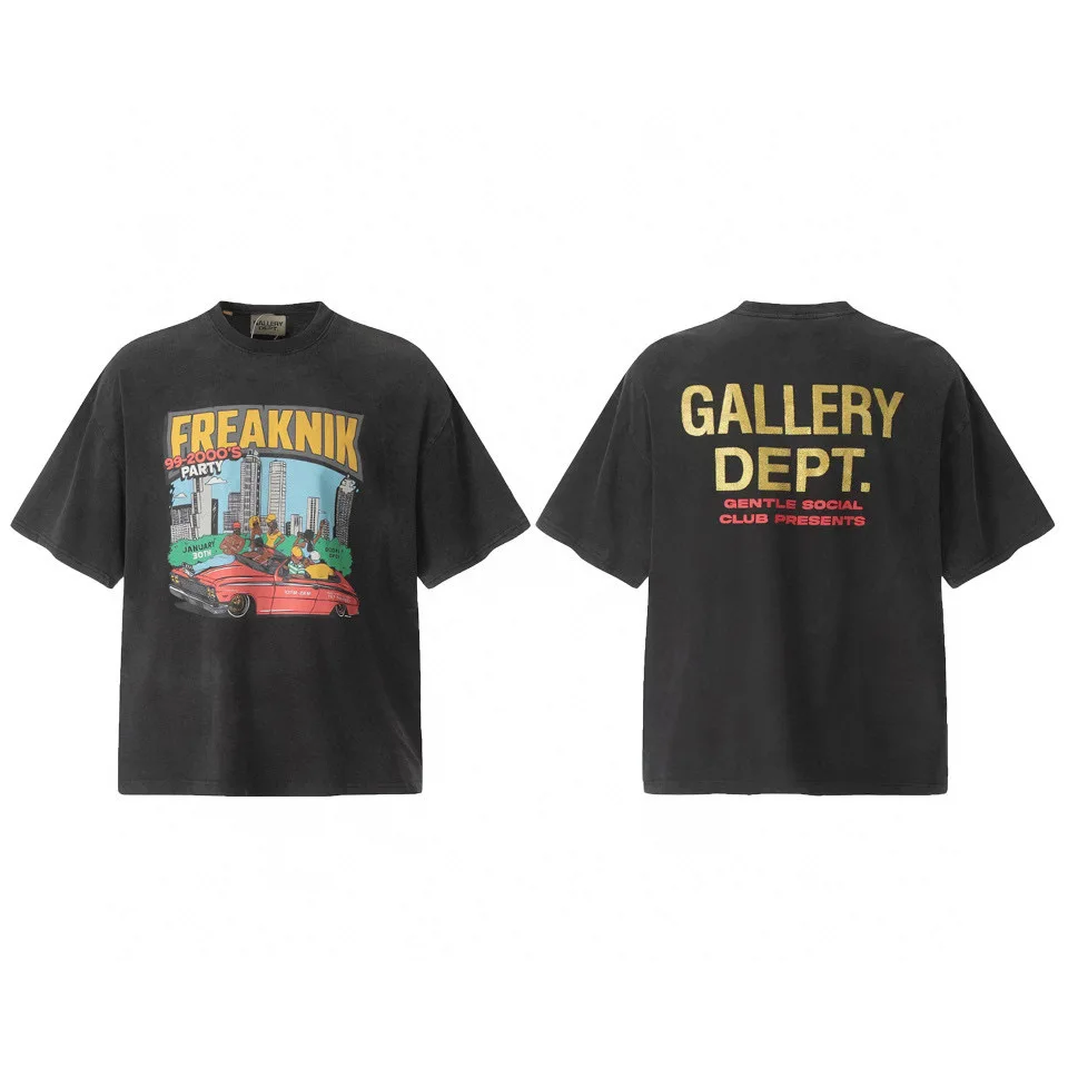 

Классическая американская уличная одежда: свободная хлопковая футболка с коротким рукавом, повседневная, дышащая, комфортная, с круглым вырезом.