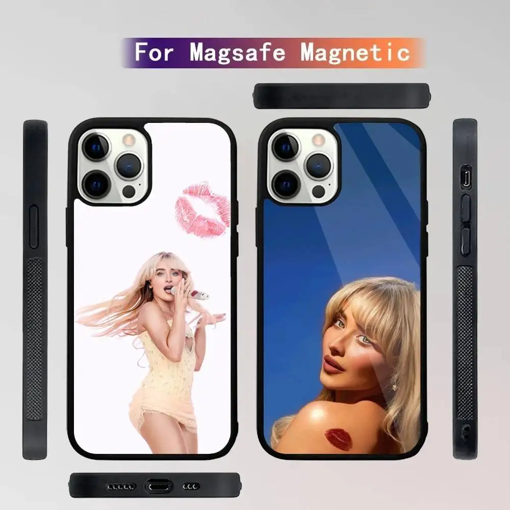 

Singer S-Sabrina C- Carpenter Phone Case For iPhone 16,15,14,13,12,11,Plus,Pro,Max Mini Magsafe Magnetic Wireless Charging