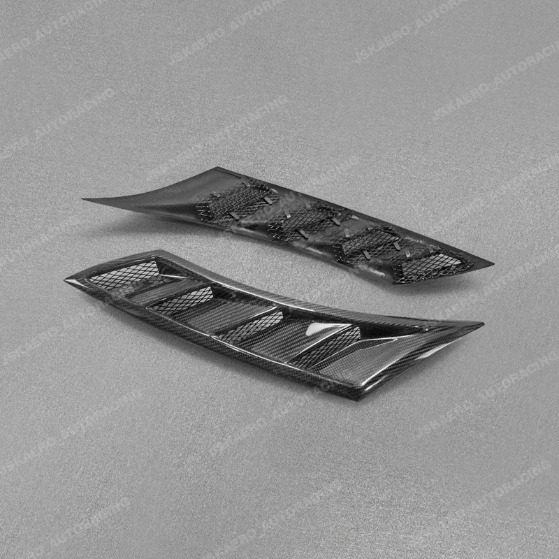 For Honda Civic FC FK7 FK8 Carbon Fiber DIY OE Front Fender Air Vents Ducts Trim car BodyKits 4