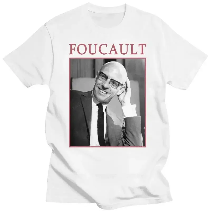 Michel foucault shirt classic book literary history tee t shirt 307 Mens brand fashion cotton t-shirt Summer T shirts For Men