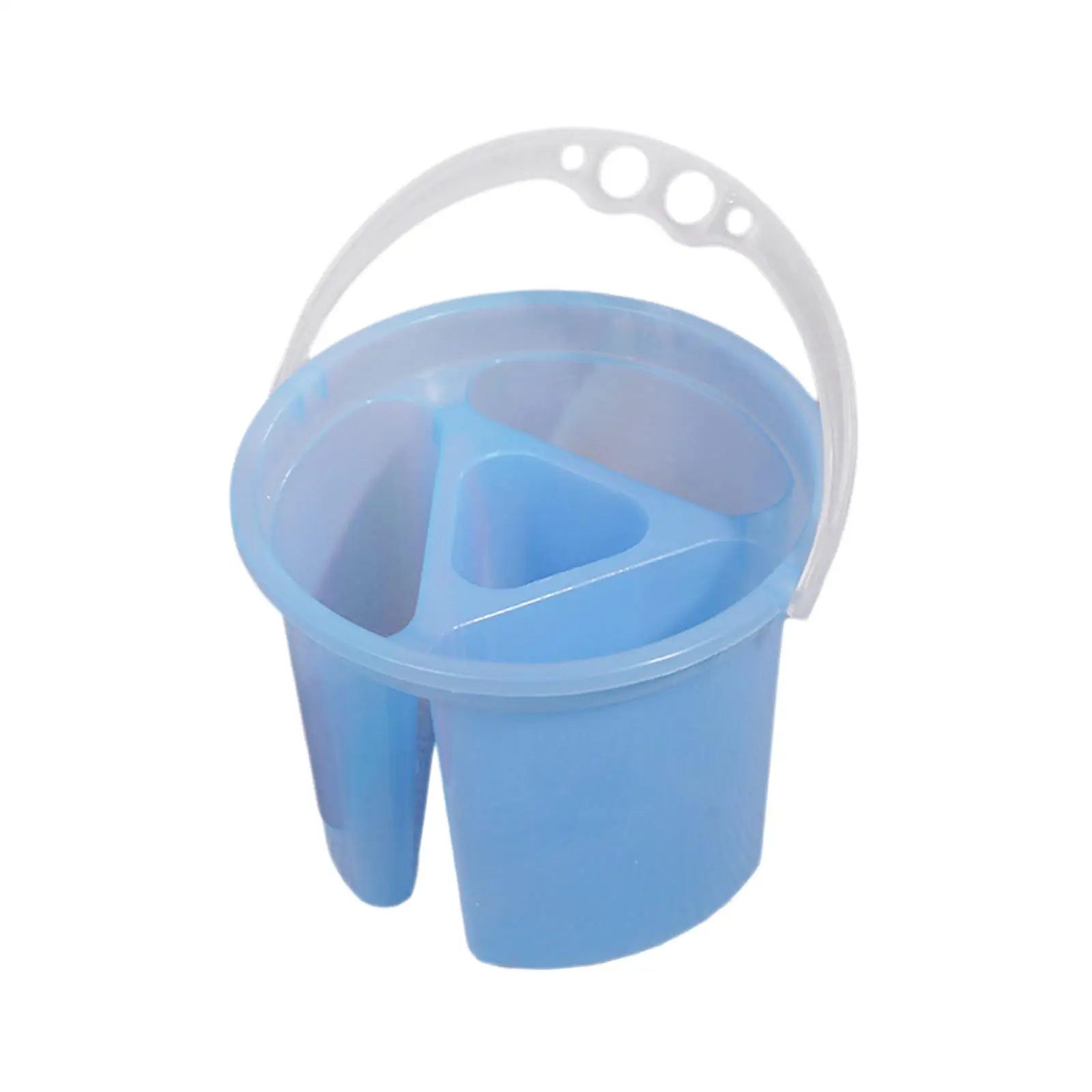 Ведро для мытья кистей с отделениями, ведро для мытья кистей для художников, портативное устройство для мытья кистей с ручкой