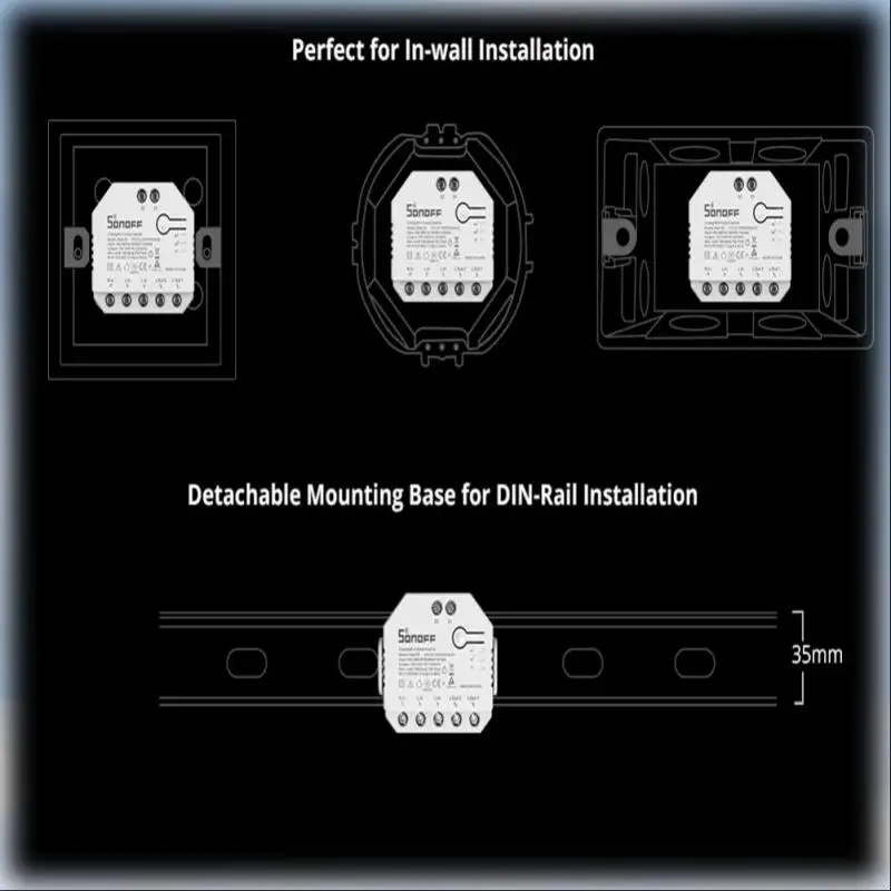 Sonoff dualr3/r3 lite diy mini smart switch 2 gang dual relais modul smart home leistungs messer über ewelink alexa google smart things