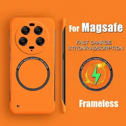 Funda For Xiaomi 13 Ultra Frameless Magnetic Magsafing Case For Mi 12 13 Pro 10S 11 12 Ultra For Magsafe Candy Color Matte Cover