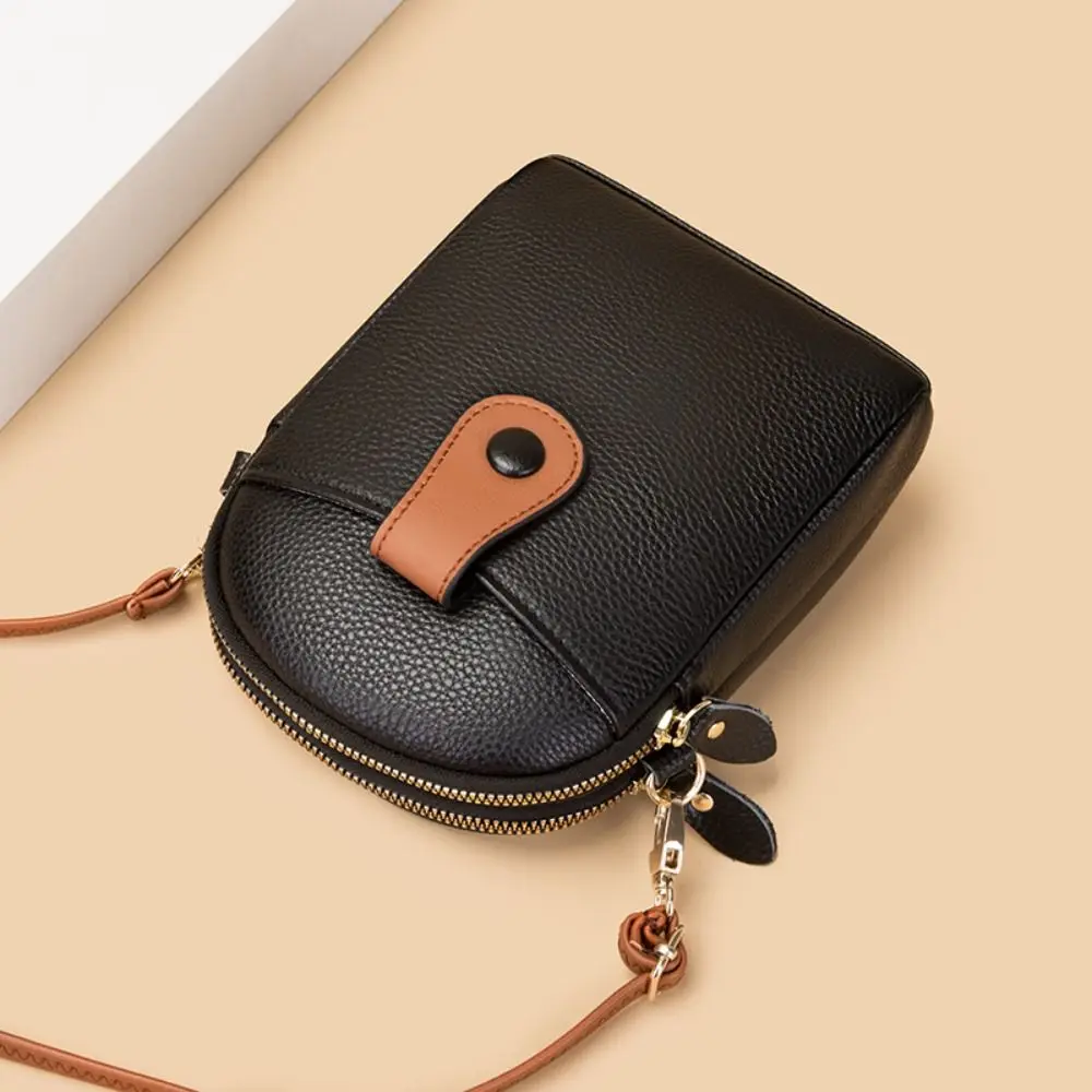 High-capacity Phone Bag New Solid Color Pu Leather Underarm Bag Crossbody Single Shoulder Bag Girl