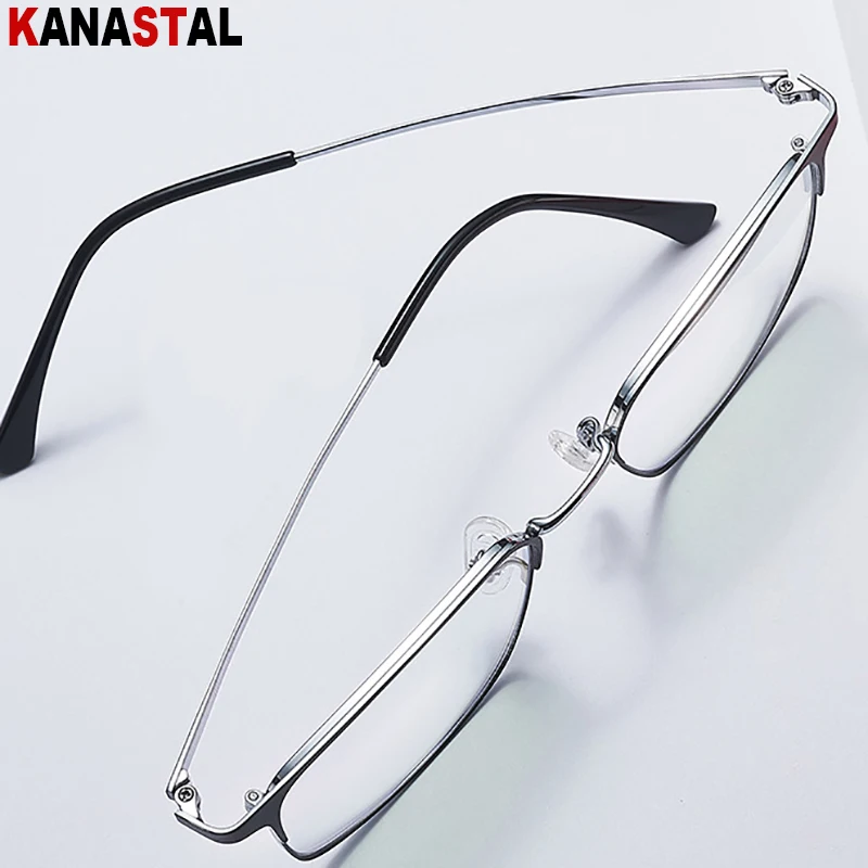 Pure Titanium Reading Glasses Men Women Progressive Multifocal Far Near Presbyopic Eyewear Blue Light Blocking Eyeglasses Frame