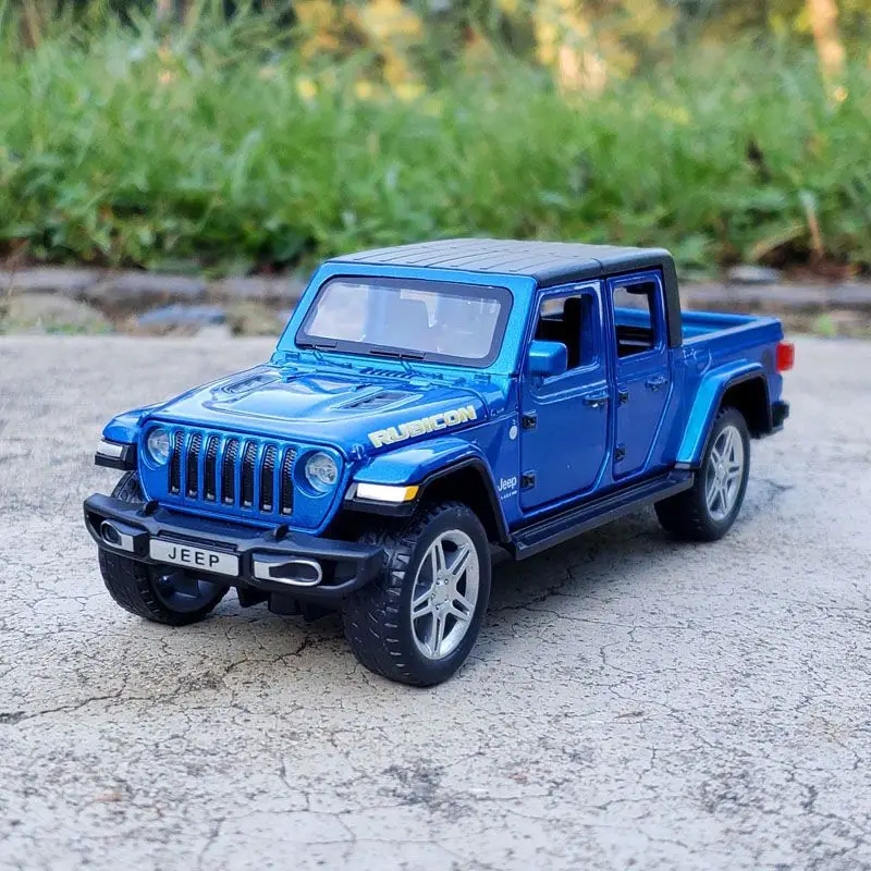 1:32 Jeeps Wrangler Gladiator Alloy Pickup Car Model Diecasts Metal Toy Off-road Vehicles Model Simulation Collection Kids Gift