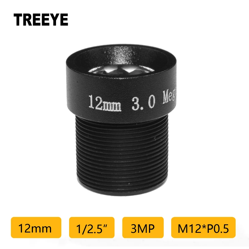 

HD 3MP 12mm Lens M12 IR Board CCTV lens Video Surveillance Security Camera 26.2degree horizontal viewing angle F2.0 fixed Iris