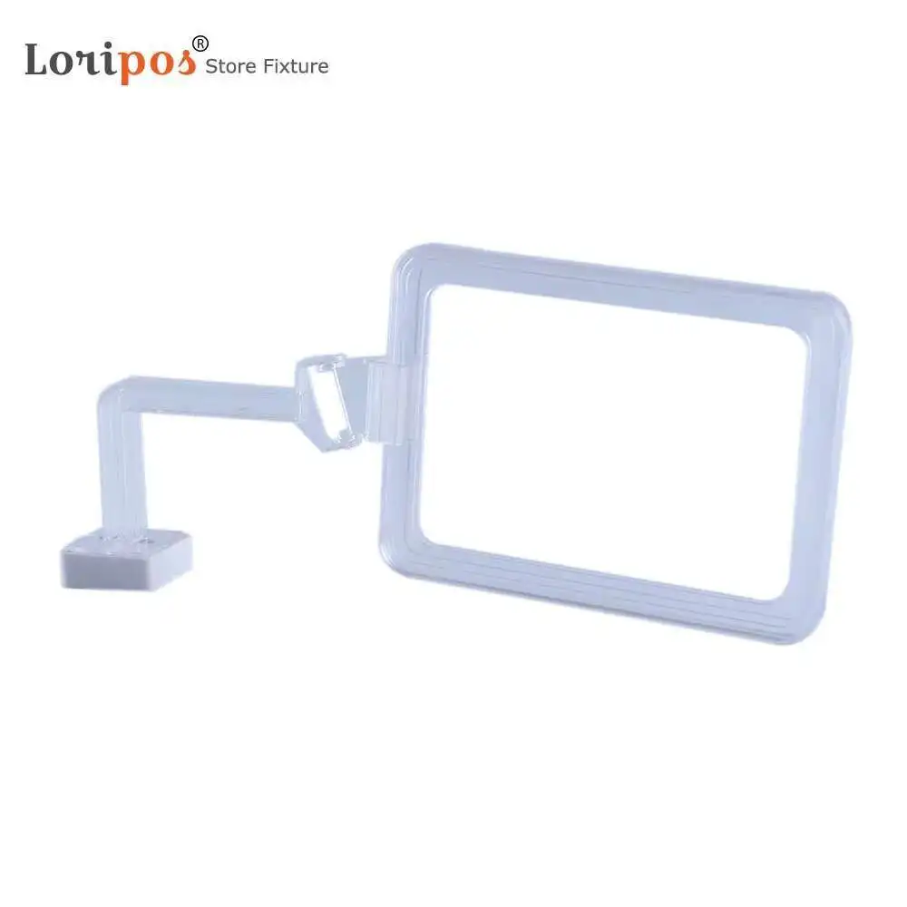 1Set A4 Shop Shelving Counter Top Pos Sale Sign Snap Frame Stand Up Poster Rack Table Price Holder