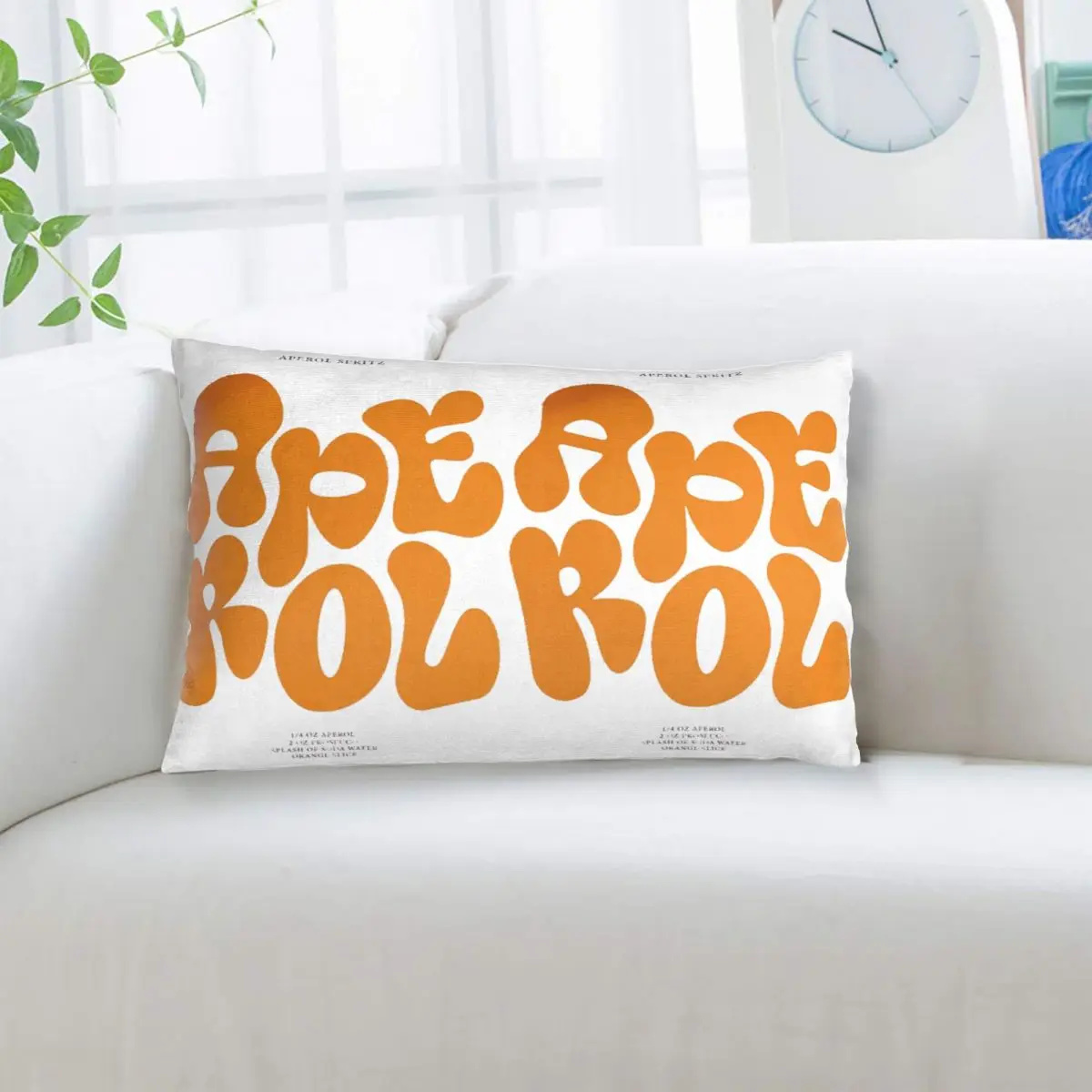 

Aperol Spritz Rectangle Pillowcase Cushion Cover Decorative Bedroom Bed Home Comfort Throw Pillow
