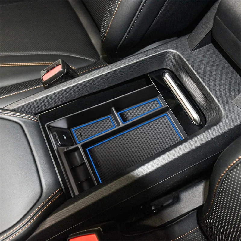 

For Ford Mustang Mach E 2021 202 2023 Accessories Car ABS Central Armrest Storage Box Container Holder Tray