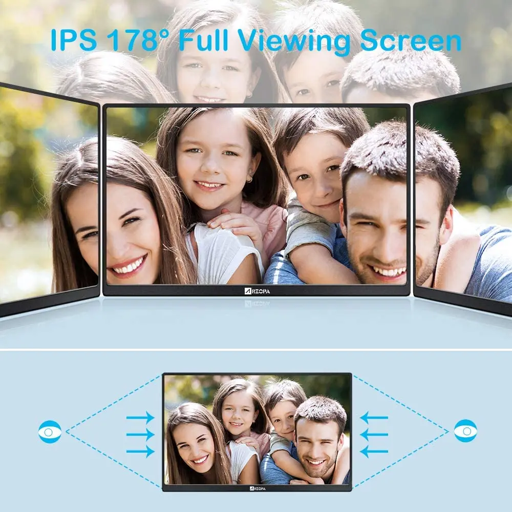 13.3 Inch LCD USB Type C 1080P Display Gaming  Full HD IPS Panel Portable  With Touch Screen Mnitr Iki Ekran