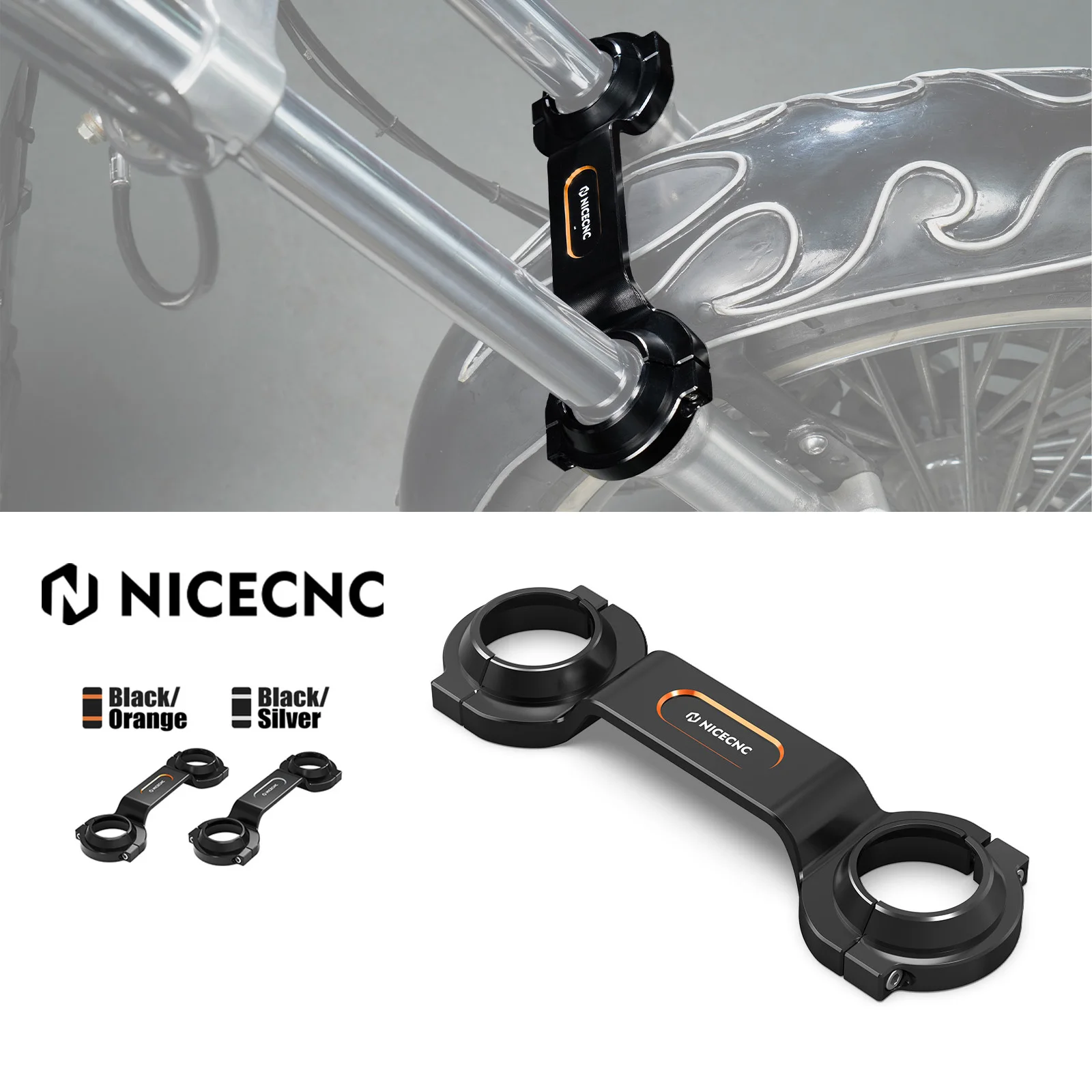

Motorcycle Fork Brace Stabilizer For Harley Sportster 883 Low XL883L/1200 Low XL1200L Iron 883 XL883 Dyna Low Rider Forty Eight