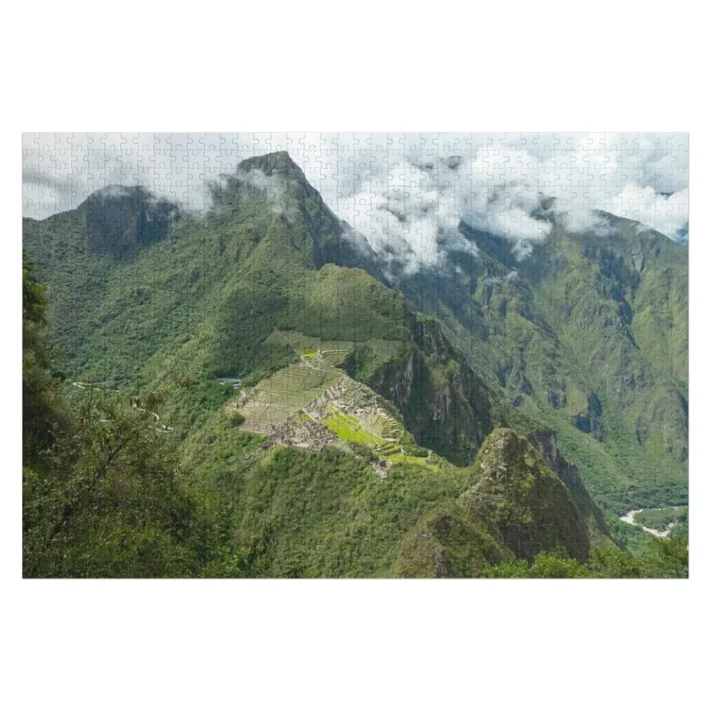 

View of Machu Picchu from Huayna Picchu, Peru Jigsaw Puzzle Custom Wood Custom Gift Game Children Puzzle