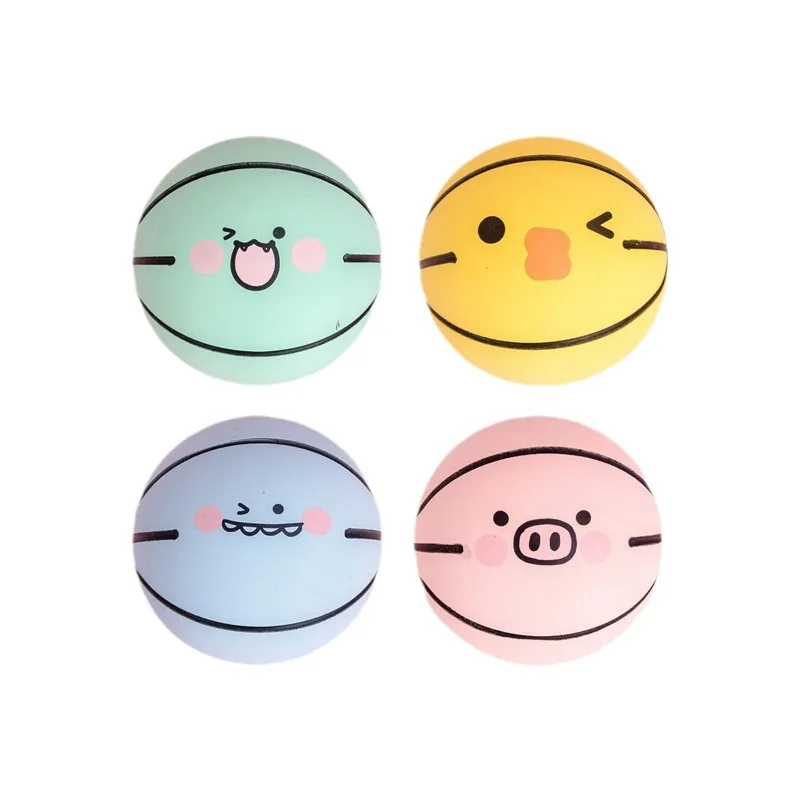 Резиновый эластичный мяч, детский маленький мяч, игрушки, мини-баскетбольный декомпрессионный мяч, игрушки