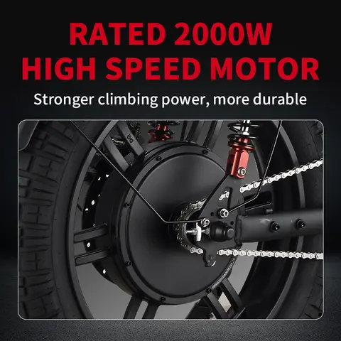 HAHOO H20 20 pollici adulto mountain bike elettrica 2000W motore brushless 48V 60Ah ebike doppia sospensione fuoristrada pneumatico bicicletta