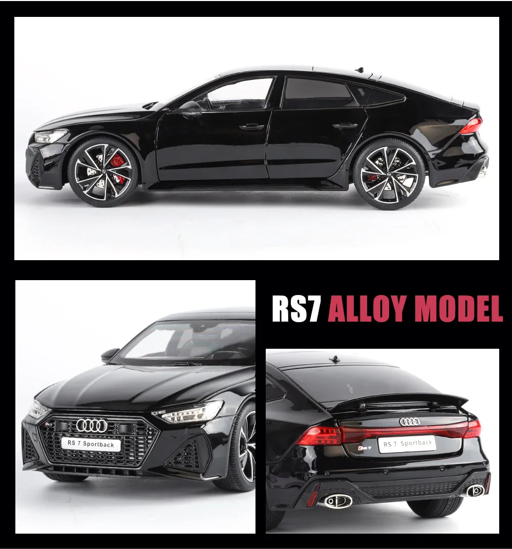

1:18 RS 7 Key Edition Alloy Car Model Ornament Toy Gift Diecast Alloy Car Model Collectible