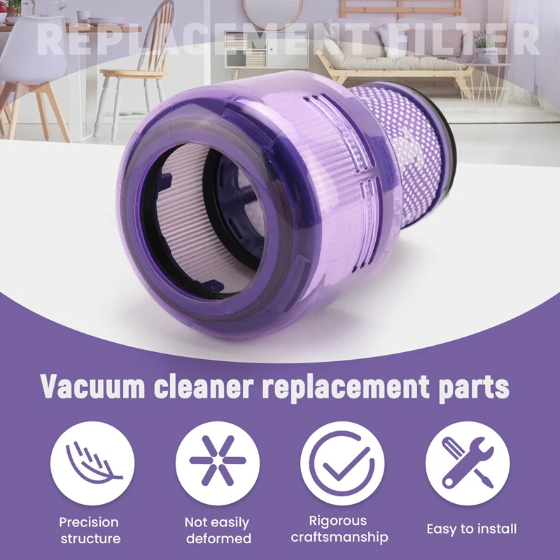 แผ่นกรอง Hepa แบบล้างทําความสะอาดได้สําหรับ Dyson V12 ตรวจจับ Slim Absolute Total Clean เครื่องดูดฝุ่นอะไหล่อุปกรณ์เสริม