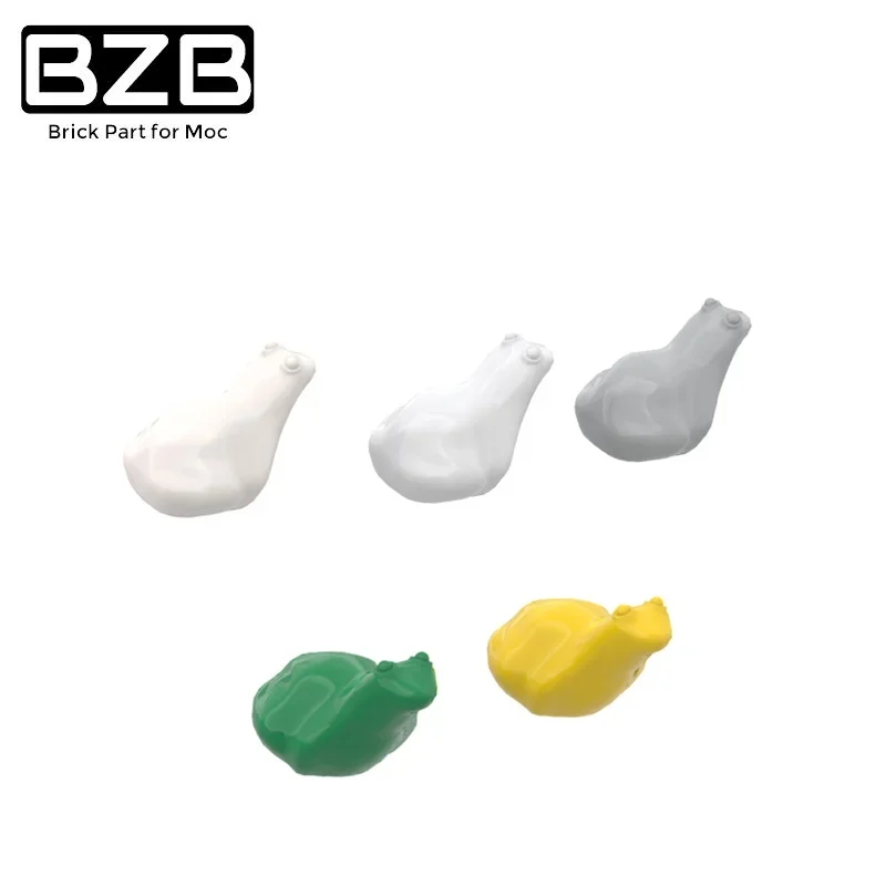 BZB 10PCS MOC 33320 Animal Frog Building Blocks Parts Compatible Assembles Particles DIY Educational Toys For Children Gift