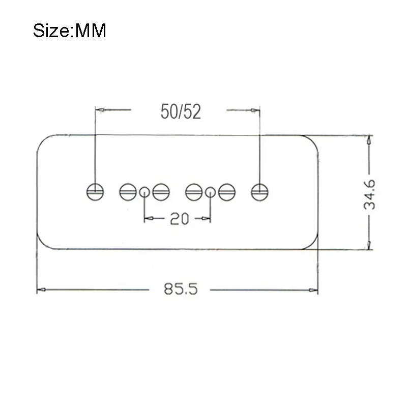 1Set Alnico 5 Magnet P90 Style Pickup Dual Coil Pickup Noiseless Humbucker 6K/9K for Elecgtric Guitar