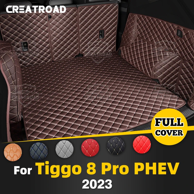 

For Chery Tiggo 8 Pro PHEV 5/7-Seat 2023 Auto Full Coverage Trunk Mat Car Cargo Liner Interior Accessories