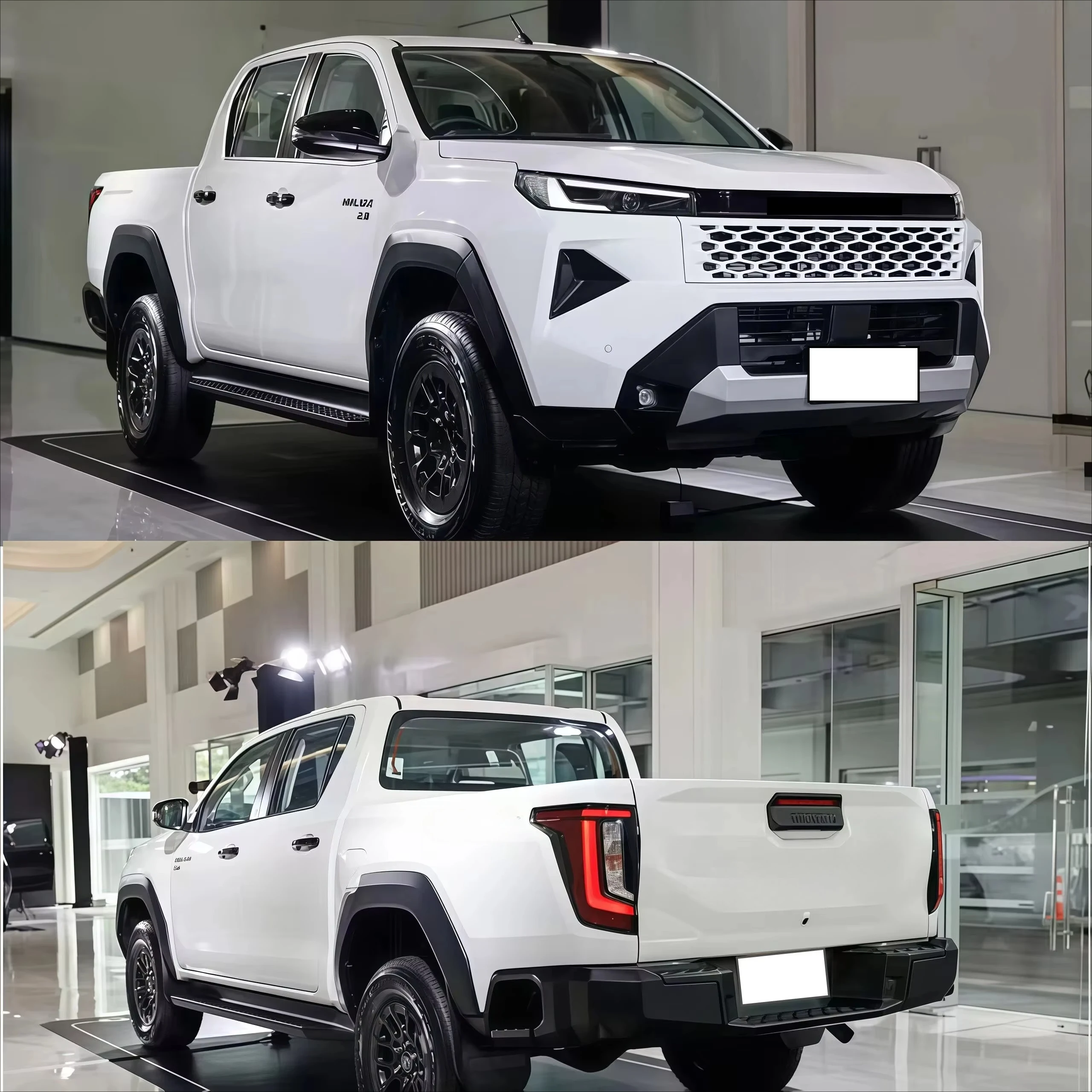 YBJ Car Accessories 1:1 Facelift Modified for Hilux Travo Conversion 2015-2018 Upgrade to 2024-2027 Travo Body Kit