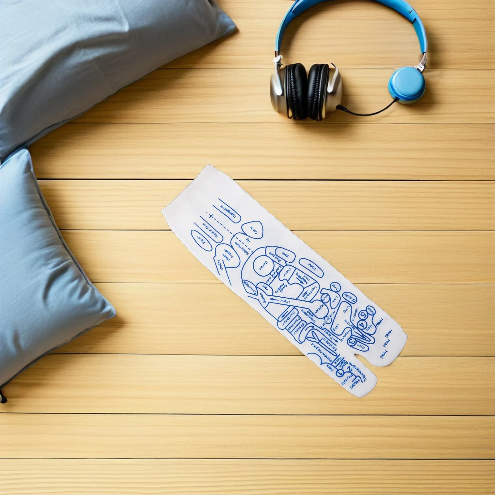 

1 Set Women'S Acupuncture Socks For Relaxation Reflexology Therapy Foot Massage Sock Tool Pressure Point Sticks Portable Foot