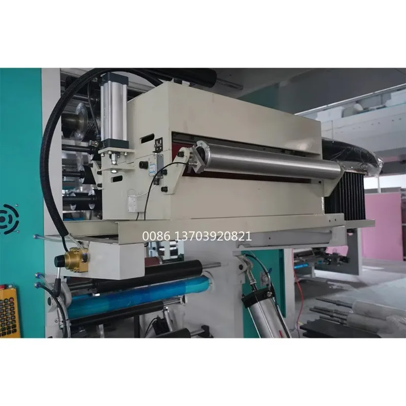 4 Colors High Accuracy Central Drum Packaging Pe Bopp Pvc Pp Pe Non-woven Flexographic Printers Plastic Printing Machine