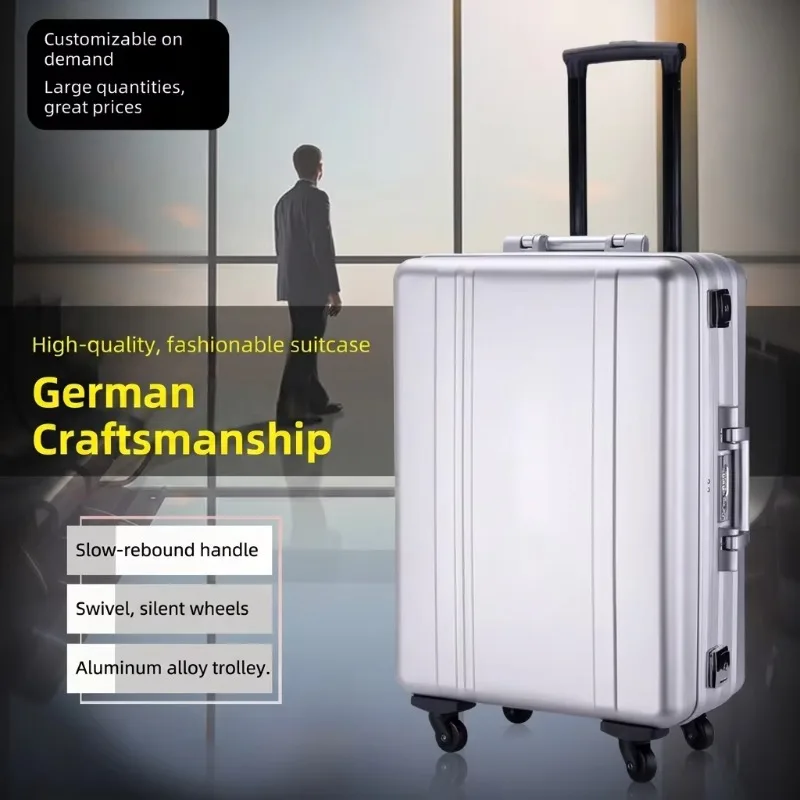 Customized Pulley Aluminum Alloy Storage Box 18 Inch 20 Inch Trolley Trolley Box Luggage Toolbox File Box