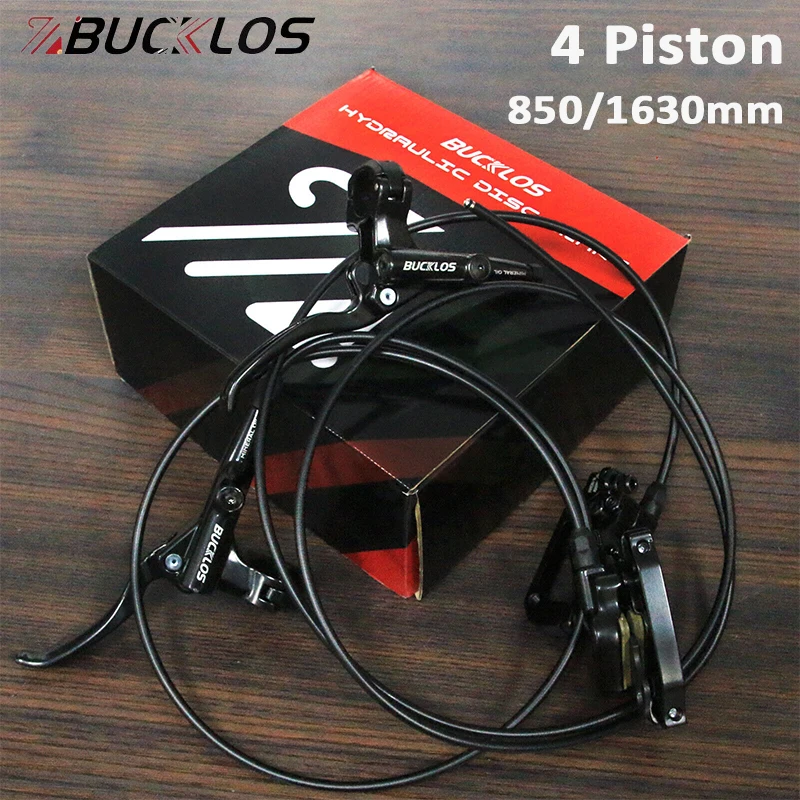 

BUCKLOS Mountain Bike Hydraulic Disc Brake Set Front Right 800mm Left Rear 1630mm MTB Bicycle Hydraulic Brake Level Ebike Part