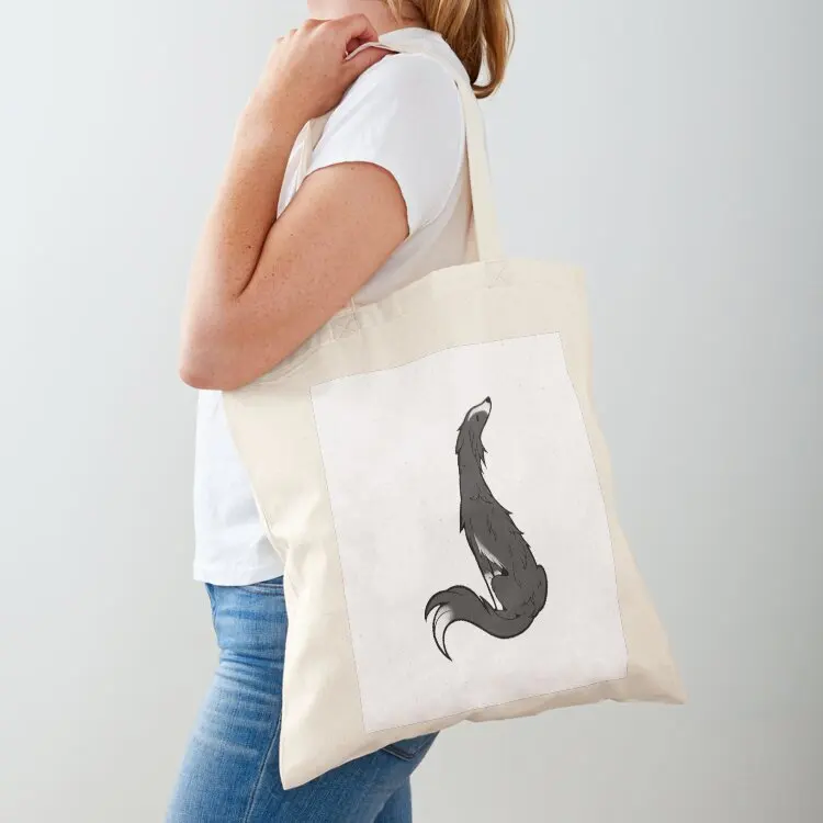 

Silken Windhound dark Tote Bag personalized tote Women's tote bag Canvas stote bag Shopping bags