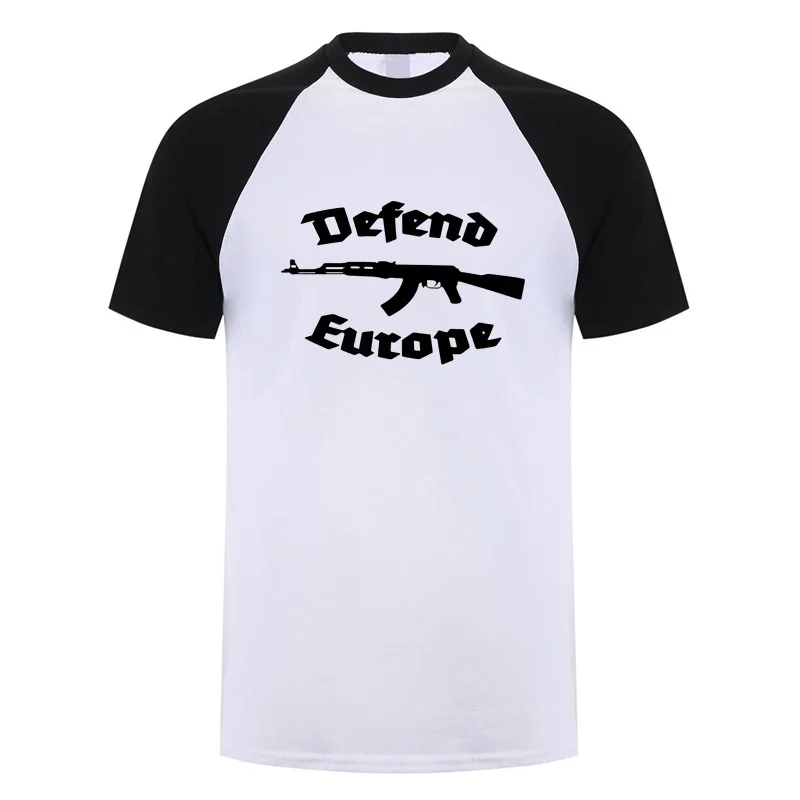 الدفاع عن أوروبا تي شيرت الصيف مضحك الرجال قصيرة الأكمام تي شيرتات قطن للجنسين المتضخم التي شيرت رجل بلايز 21 ألوان DY-185 #5