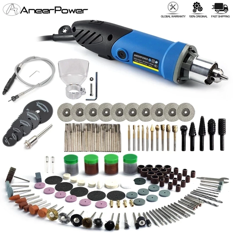 Dremel-可変速ミニ電気ドリル,480w,研磨機,回転工具,木彫り,フライス,やすりなど。