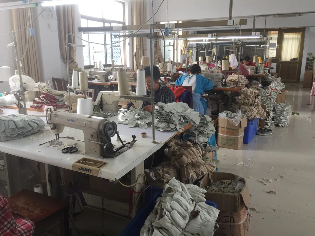 Leather Work Glove Driver Mechanics Flame Sparks Fire Proof TIG MIG Welding Glove Top Grain Cow Calfskin Safety