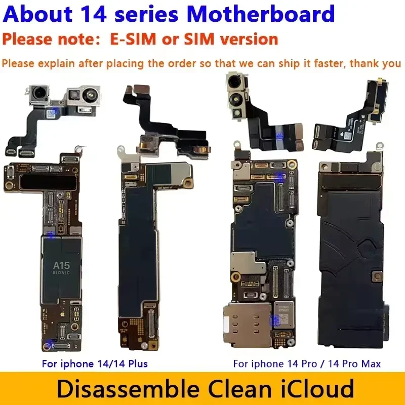 Good Plate for iPhone 14 /14 Plus/14 Pro Max/14 Pro Tested Board Full Chips Support Update Motherboard with Face ID Clean iCloud