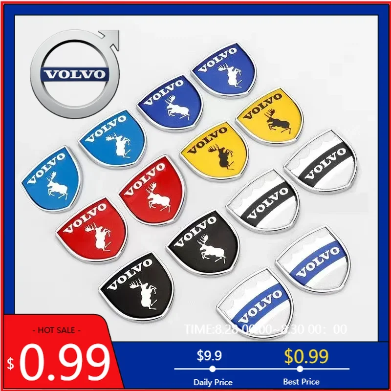 

Стайлинговые молдинги, 2 шт., 3D логотип, значок лося, щит кузова, хвост автомобиля, значок логотипа или для Volvo XC90xc70x60 40V50V60S50S70S9Elk, автомобильная наклейка