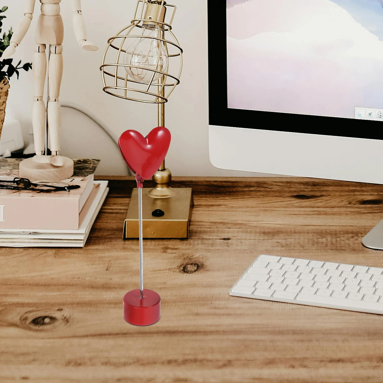 

Cute Metal Desk Photo Clip Vertical Table Picture Stand Memo Note Office Home Wedding Decor Wire Place Card Display Stand