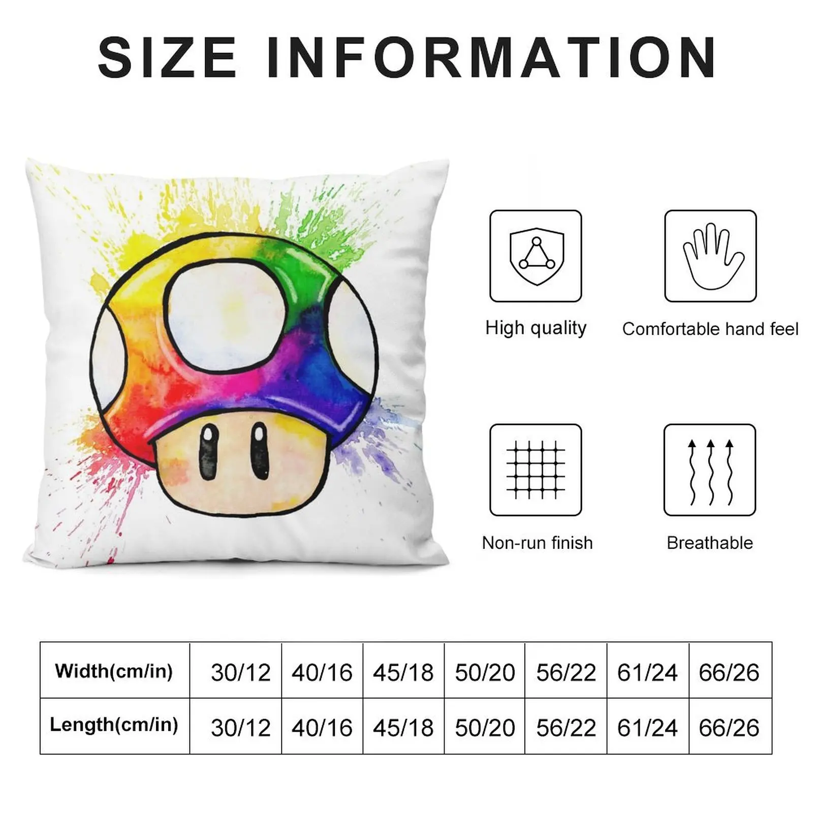 Exploding Mushroom Throw Pillow Cusions Cover Sofa Cushion pillow