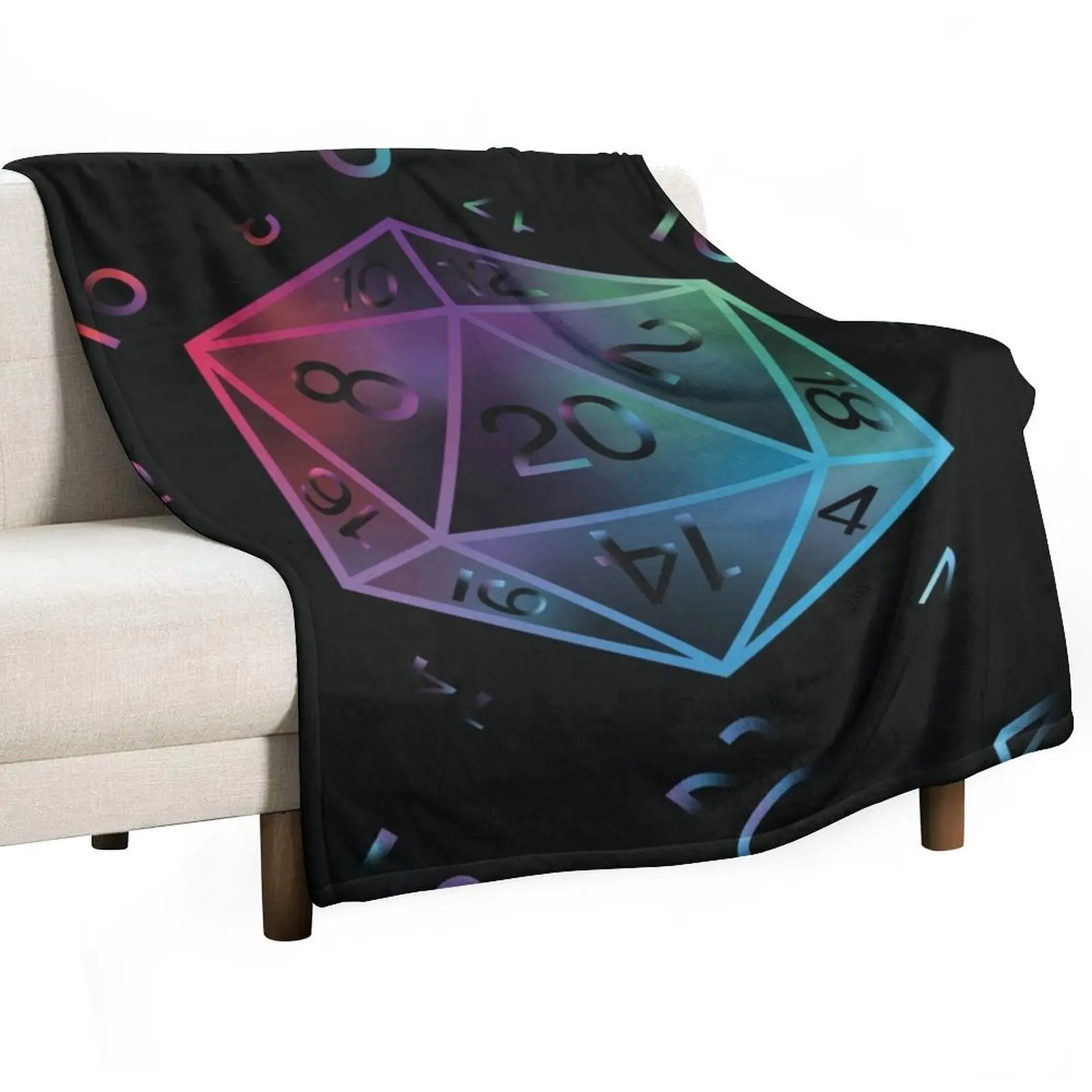 D20 Dungeons and Dragons Dice Throw Blanket valentine gift ideas Luxury St For Sofa Thin Blankets