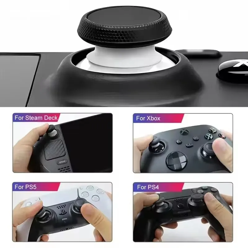 12/2X For Steam Deck Game Joystick Rocker Protector Ring Silicone Elastic Cover For Xbox PS4 PS5 VR2 Controller Game Accessorie view 6