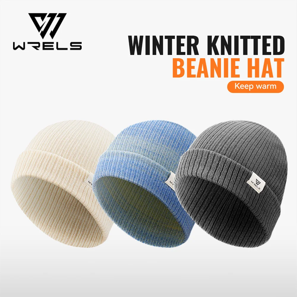 

WRELS Winter Beanie Hat for Men Women Warm Knitted Fashion Soft Windproof Watch Cap Skiing Outdoor Sports Thermal Warm Skull Cap