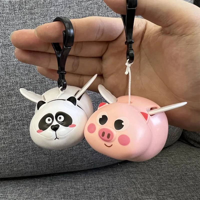 Cartoon Capybara Keychain Bag Pendant Kapibala Keyring Gifts Lovely Car Key Ring Backpack Charms Bag Decor Accessories