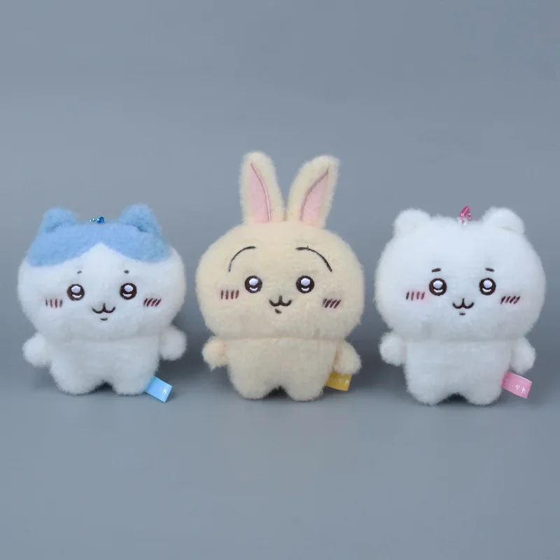 

Kawaii Cartoon Anime Cute Self-Deprecating Bear Furry Chikawas Hachiware Usagi Plush Doll Pendant Keychain Girl Heart Gift