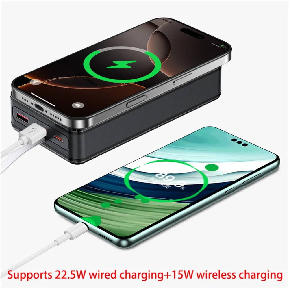 P12 12 قطعة 18650 بطارية قوة البنك حالة قذيفة DIY المزدوج USB نوع c 10 واط 22.5 واط 15 واط شحن لاسلكي البطارية غير المدرجة للهاتف #2