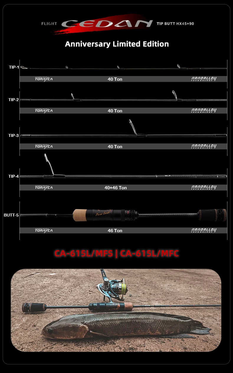 PURELURE NEUE CEDAN Solid Tip Bass Rod 36T Carbon Casting Spinning Angelruten Baitcasting 2,5g-12g Schnelle Forelle Angelrute Barsch Angelrute – Detail 7