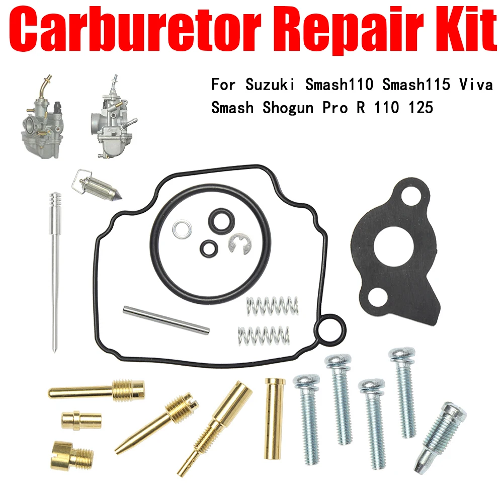 For Suzuki Smash110 Smash115 Viva Smash Shogun Pro R 110 125 Carburetor Carb Repair Kit Replacement