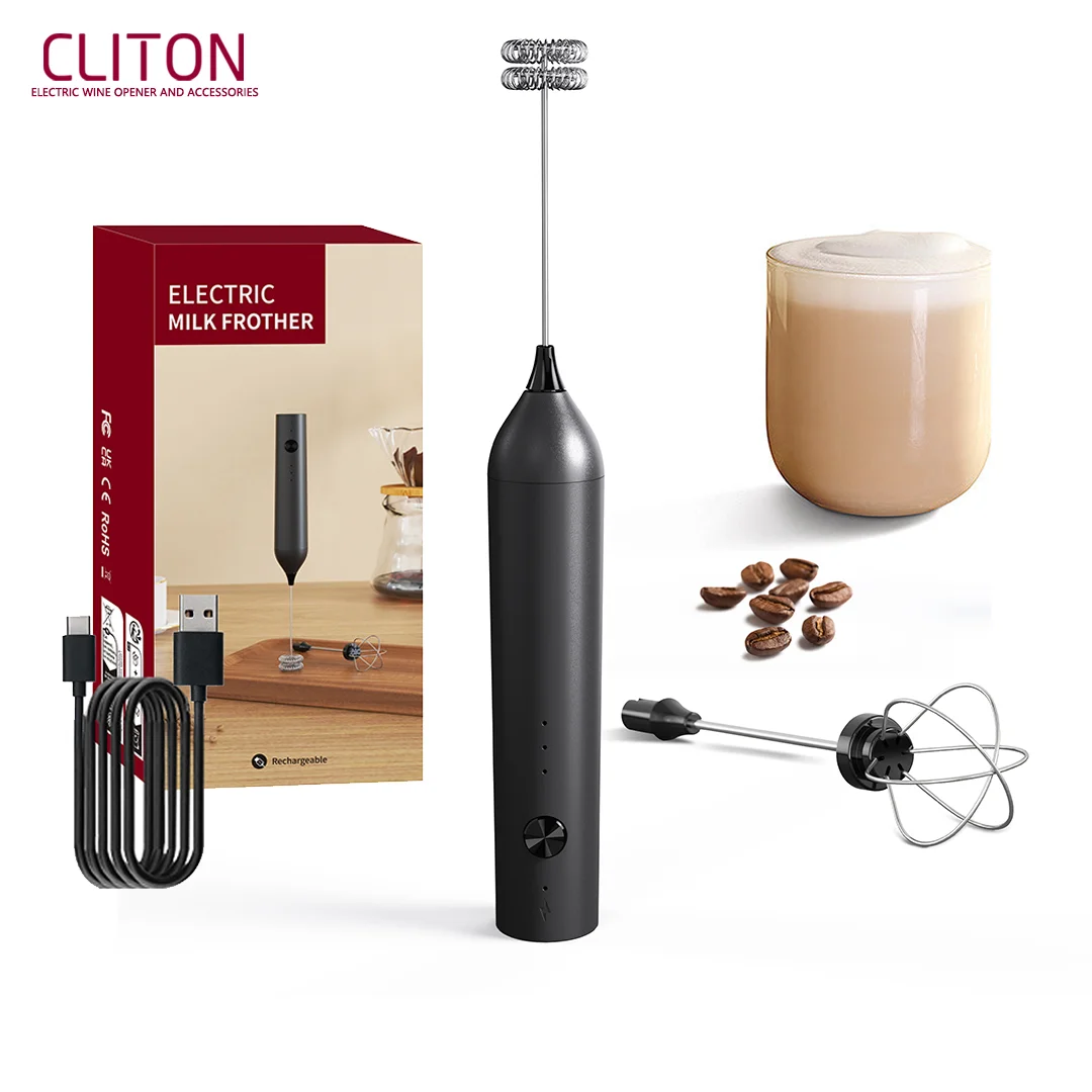 

Электрический вспениватель молока KLT Type-C, эффективное смешивание, пищевой материал, мини-блендер для кофе, удаление латте, мокко