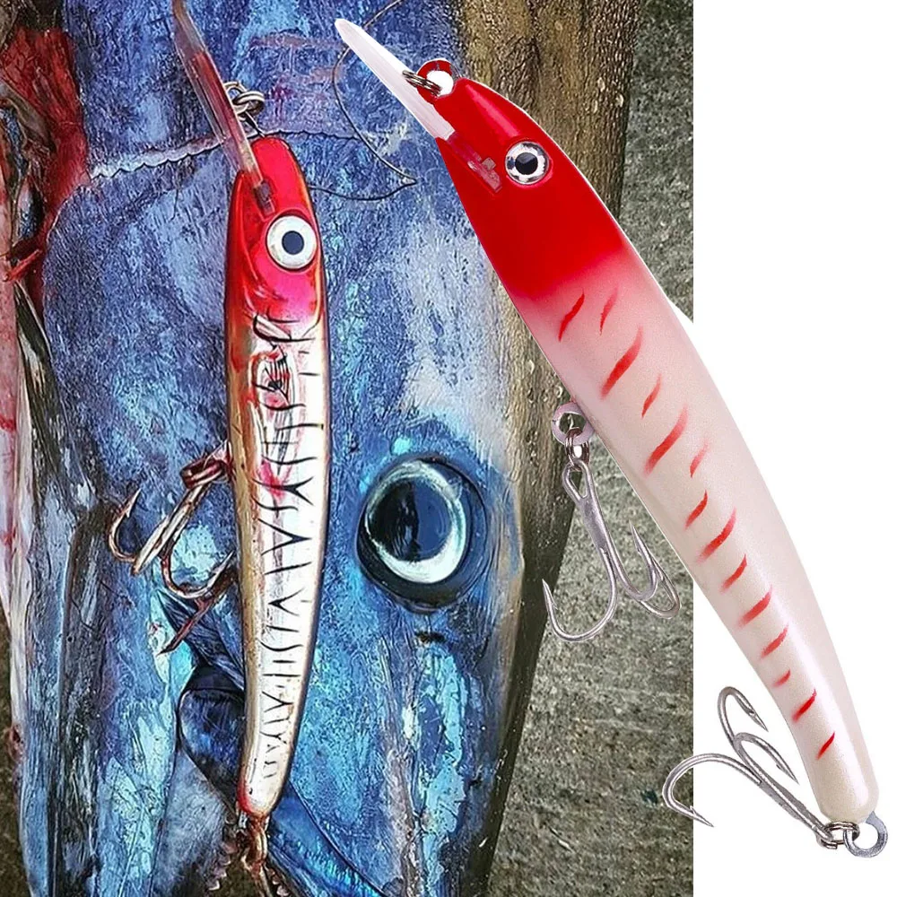 Deep Diving Minnow 30g 44g Wahoo Lure Bass Saltwater Deepsea Boat Fishing Tackle Shore Trolling Laser Pro Crankbait Wobbler