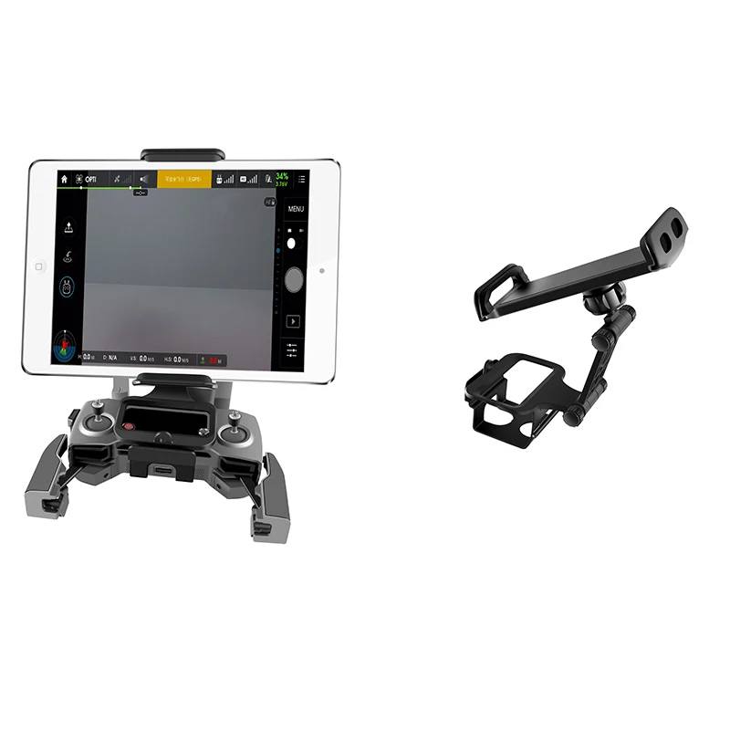 携帯電話用タブレットホルダー,dji mavic 2 proズーム用ホルダー,ミニ1モニター,フロントビュー,mavic pro/air/spark用